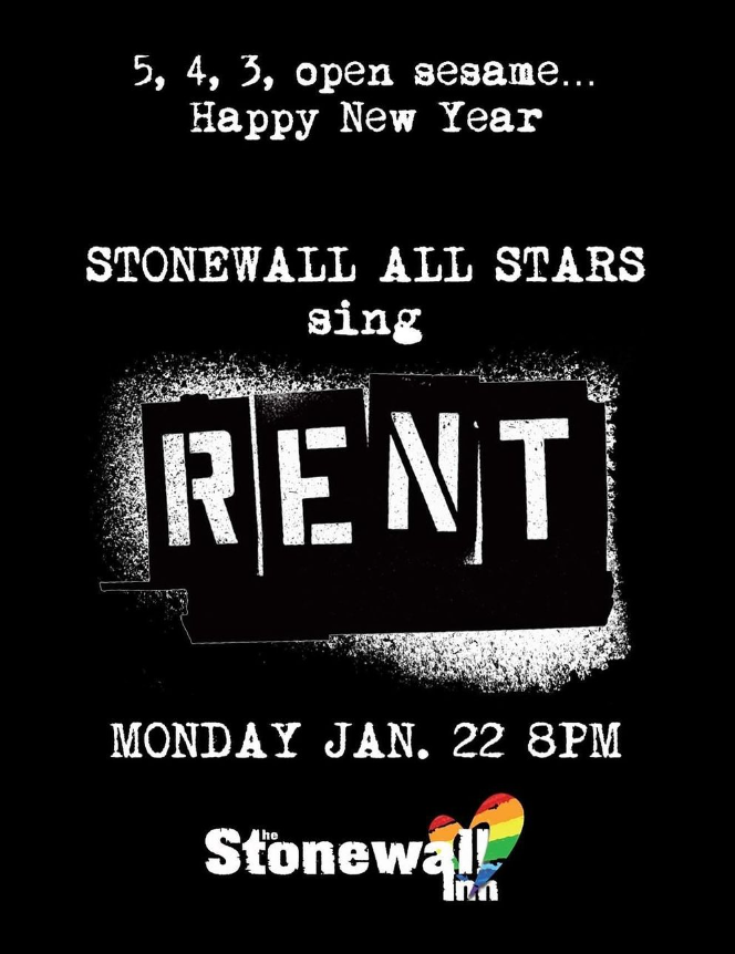 Promo for All Stars sing Rent at Stonewall Inn