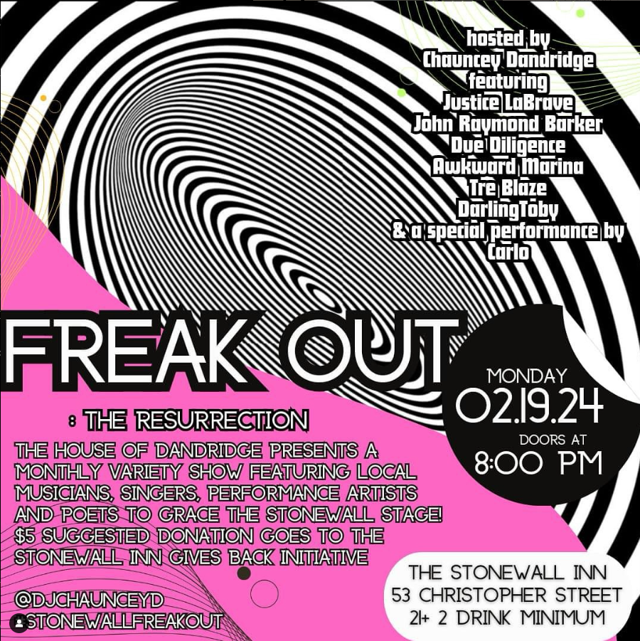 Promo for Freak Out at Stonewall Inn